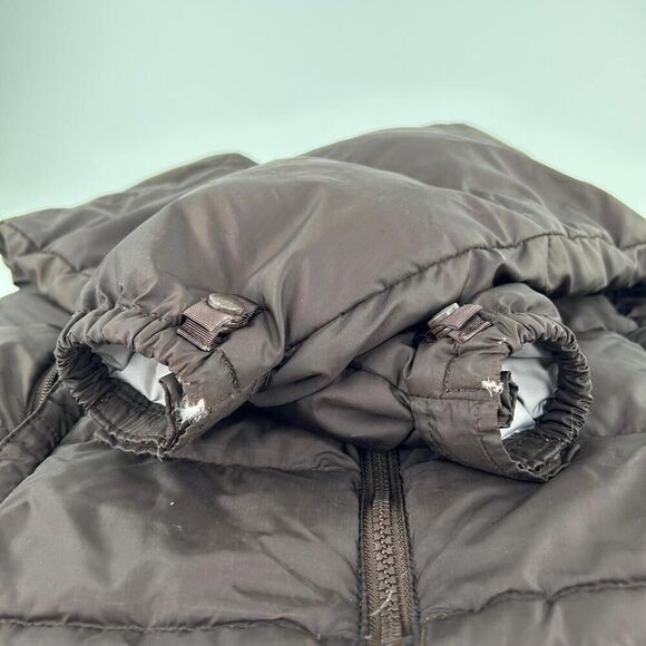 The North Face Puffer Jacket Girls Siz M 8-10 Brown Down Full Zip Winter Jacket - Picture 8 of 11